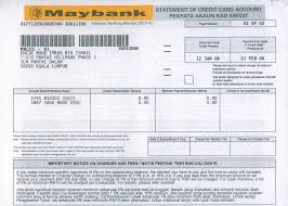If you've ever looked at credit card statements, you know how difficult they can be to read. Latest Maybank Credit Card Statement My Latest Maybank Cre Flickr