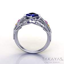 Final Fantasy Xiii Lightning Inspired Engagement Ring Takayas Custom Jewelry Fantasy Ring White Gold Engagement Rings Best Engagement Rings