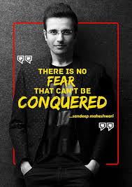 In overcoming our fears, we can move forward, stronger and wiser within. There Is No Fear That Can T Be Conquered Sandeep Maheshwari 595 X 842 Inspirational Quotes With Images Good Thoughts Quotes Life Goals Quotes