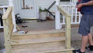 How do you build wooden steps? How To Build Front Porch Steps Farmhouse On Boone