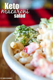 View seven easy low carb salad ideas to share with family & friends. Keto Macaroni Salad Fit Mom Journey