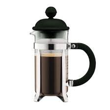 Add one rounded teaspoon or one bodum scoop of coarsely ground coffee for each cup/4oz water. Bodum Caffettiera