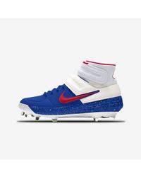 Check spelling or type a new query. Nike Alpha Huarache Elite 2 Mid Metal Premium By You Custom Baseball Cleat In Blue Lyst
