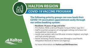 The local health unit is widening eligibility to everyone 18 and older. Halton Region Fotos Facebook