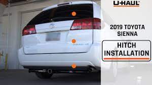 The tow receiver/drawbar/hitch is another optional package. 2019 Toyota Sienna Trailer Hitch Installation Youtube