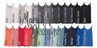 Every Color Digital File Shirt Color Chart Bella And