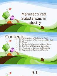 Manufacture of detergent(synthetic cleaning agents). Chemistry Chapter 9 Form 5 Manufactured Substances In Industry Glasses Ammonia
