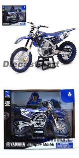 Newray 1 12 57893 Yamaha Yz450f Cooper Webb Diecast Motocross Dirt Bike 2 New Motocross Yamaha Motorcycle Model Kits