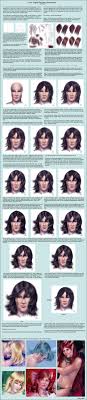 Separate the hair in front of this line, split it down the midline, and add it to the front side pieces. Tutorial Painting Hair By Neemeister On Deviantart