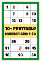 Number Grid 1 50 - 10 Free PDF Printables | Printablee