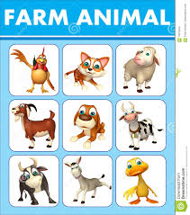 Farm Animal Chart Stock Illustration Illustration Of Chart
