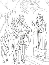 No Room At The Inn For Mary And Joseph Coloring Page From Jesus Nativity Category Select From Nativity Coloring Pages Christian Coloring Bible Coloring Pages