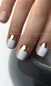Want to try nail art on your finger nails? 57 Pretty Nail Ideas The Nail Art Everyone S Loving White And Gold