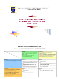Pksr = penilaian kendalian sekolah rendah. Rancangan Strategik Bahasa Inggeris 2016 2018 Docx