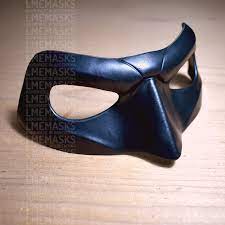 Green Lantern Leather Mask Hal Jordan Cosplay Corps Dc Comics Etsy Leather Mask Blue Lantern Lanterns
