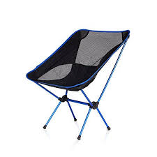 Fivejoy Folding Camp Picnic Time Sporting Events Chair Aluminum Frame Mesh Cover Easy Setup Lightweight Sport Chair Folding Chair Outdoor Folding Chairs