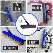 Rubber pet hair removal brush. Fur Buster Rubber Broom With Squeegee Pet Hair Removal Dog Hair Cat Hair Water Spills Multipurpose Surfaces Extendable Pole Makes Cleaning Easy Buy Online At Best Price In Uae Amazon Ae