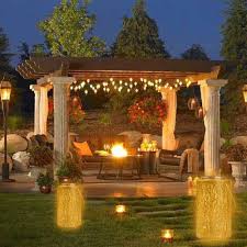 Solar Lantern Lights Outdoor Hanging Lamp For Patio Ip44 Waterproof Garden Light Cylinder Night Light Tree Lanterns New F26 Lighting Strings Aliexpress