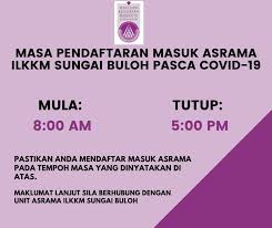 Kolej sains kesihatan bersekutu sungai buloh. Tambahan Sop Pendaftaran Kemasukan Pelatih Ke Asrama Ilkkm Sungai Buloh Pasca Covid 19 Sesi September Disember Institut Latihan Kementerian Kesihatan Malaysia Sungai Buloh Facebook