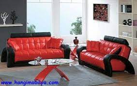 kirmizi deri koltuk takimi modelleri hangi mobilya siyah oturma odalari oturma odasi takimlari ev dekoru