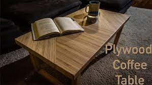 This project actually started with me wanting to build a chair for myself, however i lacked advanced woodworking tools and a workshop. Diy Minimalist Coffee Table Plywood Table How To Video Youtube