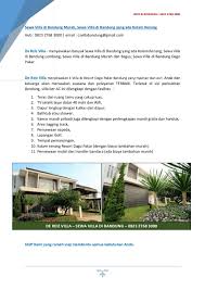 Pin Di Sewa Villa Di Bandung Murah
