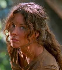 Evangeline Lilly (Tauriel in the Hobbit movies) in the tv show, LOST, where  she played Kate Austen (2004-2010).