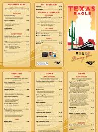 It can be hard deciding what to serve at your food truck. Amtrak Texas Eagle Dining Car Menu 201104 Lunch Hamburgers