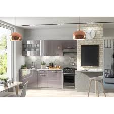Meuble de cuisine angle haut iris blanc tourniquet 1 porte n 23 l40 cm l65 x h92 x p37 cm oskab. Cuisine Laque Gris