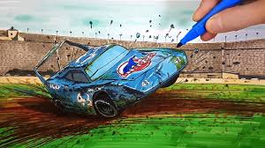 If you like challenging coloring pages, try this racing between chick hicks and the king coloring page. How To Draw King Crash In Cars Drawing For Kids Coloring Pages Tim Tim Tv Youtube