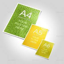 Multiple Formats Flyer Mockup A4 A5 A6 Flyer Mockup Mockup Identity Mockup