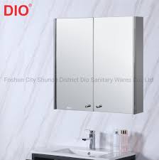 Of course, the great thing about a wall hung cabinet is that it not only takes up very little space, it actually creates space by giving you places to. China Foshan Supplier Two Doors Stainless Steel Bathroom Mirror Cabinet China Stainless Steel Mirror Cabinet Medicine Cabinet