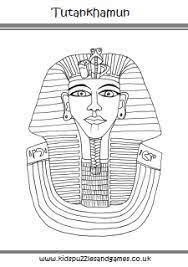 The pharaoh's mummy, its face masked in gold, and toes capped with golden sandals, was. Tutankhamun Colouring Page Kids Puzzles And Games
