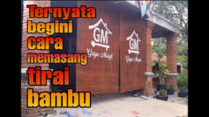 Keindahan interior rumah bisa dicapai tanpa perlu modal yang besar. Tutorial Cara Memasang Tirai Bambu Youtube