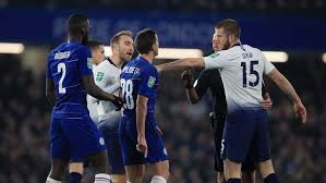 Manchester united v manchester city: Carabao Cup Semi Final Chelsea Beat Tottenham 4 2 On Penalties To Book Final Clash With Manchester City At Wembley