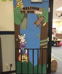 Classroom Door Zoo Theme Preschool Classroom Decor Jungle Theme Classroom Halloween Classroom Door