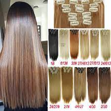 With cheap but 100% real hair extensions from airyhair, no one will know the difference between your hair and your extensions. Buy Hair 24 Long Straight Women Clip In Hair Extensions Black Brown High Tempreture Synthetic Hair At Affordable Prices Free Shipping Real Reviews With Photos Joom