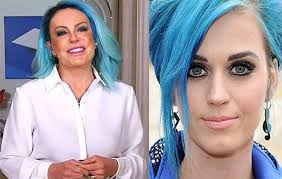 O profissional da tesoura, responsável pelo corte estiloso e moderno da apresentadora é márcio granado. Katy Perry E Voce Ana Maria Braga Surpreende Com Cabelo Azul Ofuxico
