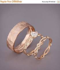 Love The Simple Knot Design Would Want It In White Gold 14k Rose Gold Eternit Matching Wedding Rings Rose Gold Engagement Ring Set Eternity Engagement Ring