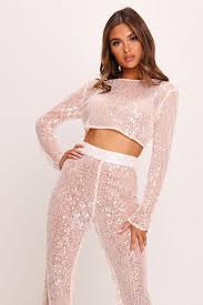 Life is good women's long sleeve hooded crusher on qvc. Nude Long Sleeve Sheer Sequin Crop Top From I Saw It First On 21 Buttons