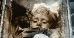 The women in caskets are part of the bloody disgusting podcast network. This Little Girl Died 100 Years Ago But Why She Still Blinks Her Eyes Inside Her Coffin Elite Readers