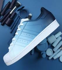 Navy Blue Ombre Adidas Superstar Custom Shoes Sapatos Addidas Sapatos Azuis Sapatos Brancos Adidas