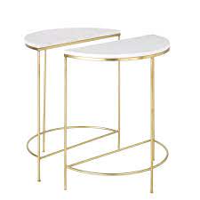 2 tables de chevet en metal dore et marbre blanc maisons du monde marble bedside tables marble bedside bedside table