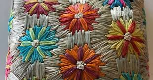 The Limited Floral Straw Handbag Handmad In 2020 Floral Straws Straw Handbags Purses And Bags