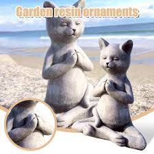 Leichte unregelmäßigkeiten in der farbe, form, größe sind dafür charakteristisch. Cater1 Katze Buddha Meditation Katze Statue Garten Outdoor Skulptur Dekoration Gunstig Kaufen Preis Kostenloser Versand Echte Bewertungen Mit Fotos Joom