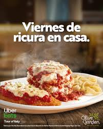 Does uber eats deliver olive garden? Olive Garden Puerto Rico Los Viernes Por La Noche Se Hicieron Para Relajarse Y Ordenar De Olive Garden Por Uber Eats Lo Mejor Saborear La Mejor Comida Italiana En La Comodidad