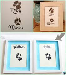 Diy Puppy Paw Print Wall Art Instruction Paw Print Craft Ideas Projects Dog Paw Print Crafts Puppy Paw Prints Pet Paw Print