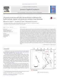 PDF) 3D Gravity inversion and Euler deconvolution to delineate the  hydro-tectonic regime in El-Arish area, northern Sinai Peninsula