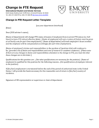 Jun 06, 2021 · the payroll expense posting for an employee is sent to the employee's home cost center in the payroll to fi/co update. Change In Fte Request Change In Fte Request Letter Template