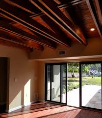 Because The Roof Was Falling Down We Were Able To Redo The Roof With An Interesting Double Beam System And Collar Ties Miami Residential